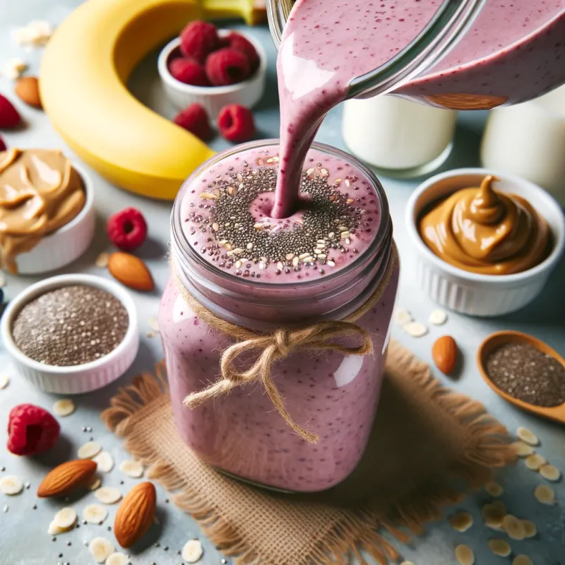 Berry Blast Vegan Protein Smoothie