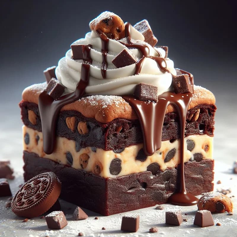 Chocolate Overload Cookie Brownie