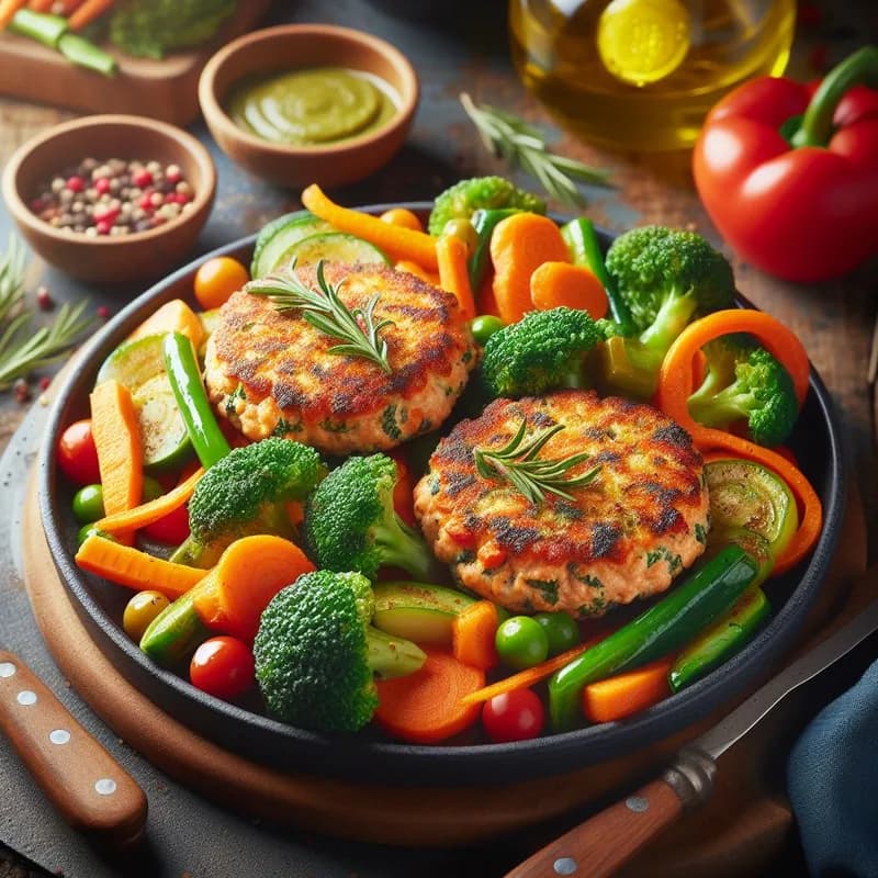 Veggie-Loaded Salmon Patties