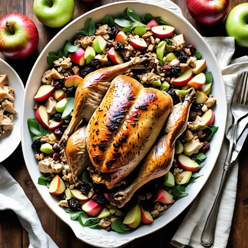 Chicken with Apple-Raisin Stuffing