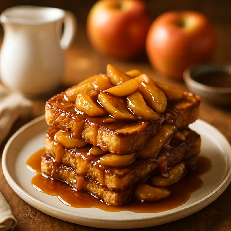 Vanilla Caramel Apple French Toast