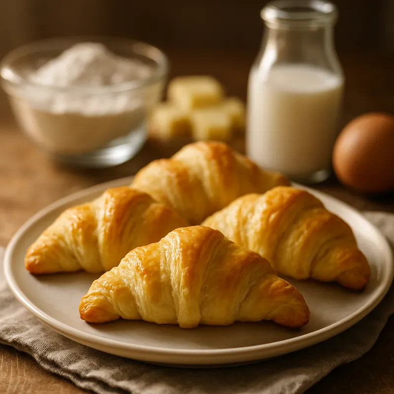 Buttery No-Yeast Croissants