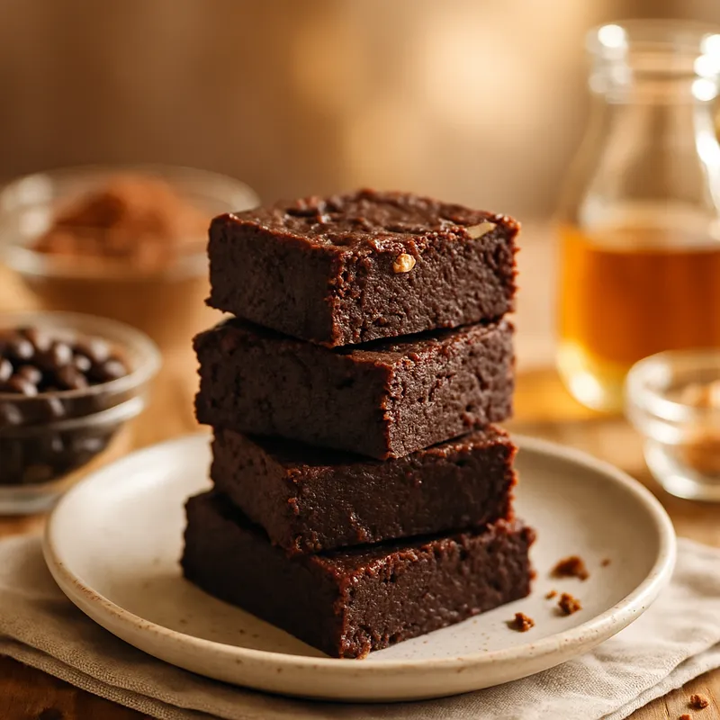 Decadent Black Bean Fudge Bars