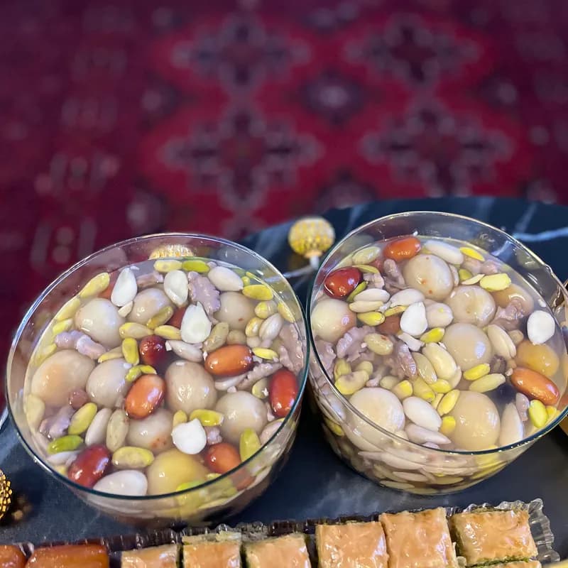 Nutty Saffron-infused Dessert Bowl