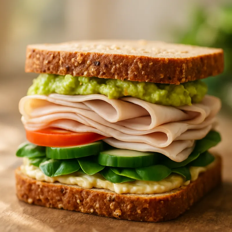 Energizing Turkey & Avocado Power Sandwich