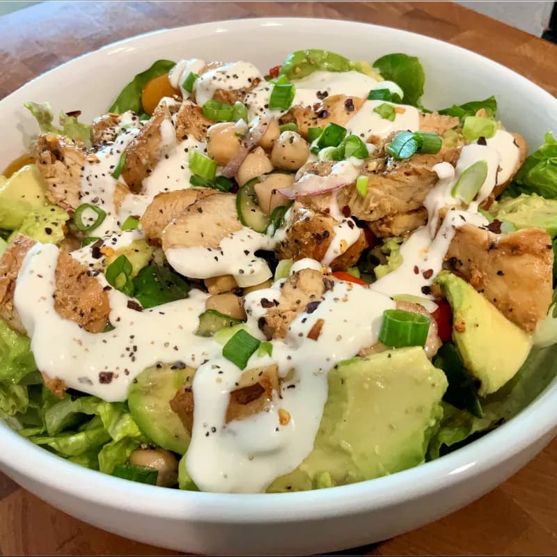 Colorful Chicken Chopped Salad Bowl - 2 servings