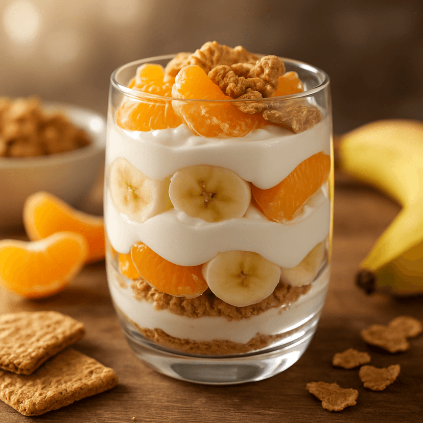 Citrus Banana Crunch Parfait
