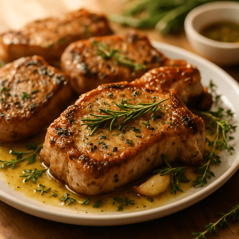 Herb-Infused Sous Vide Pork Chops