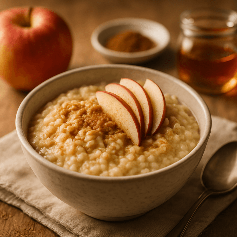 Cinnamon Apple Rice Pudding