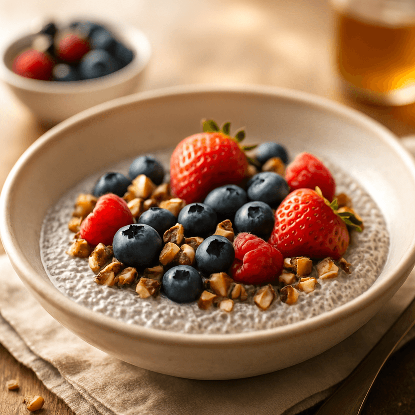 Berry-Nut Chia Breakfast Bowl