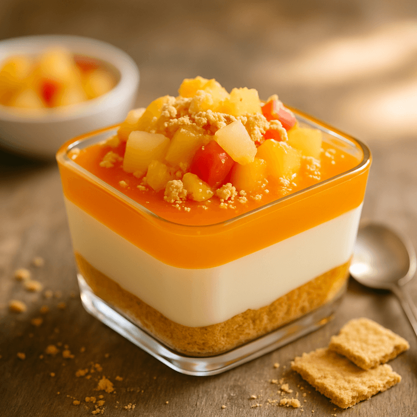 Mango Cream Jello Crunch