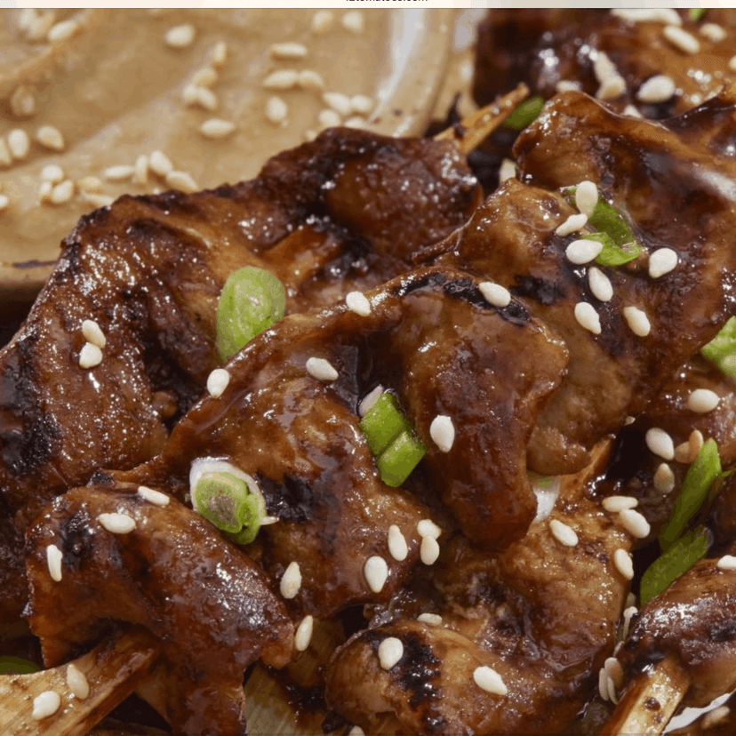 Fiery Teriyaki Pork Skewers