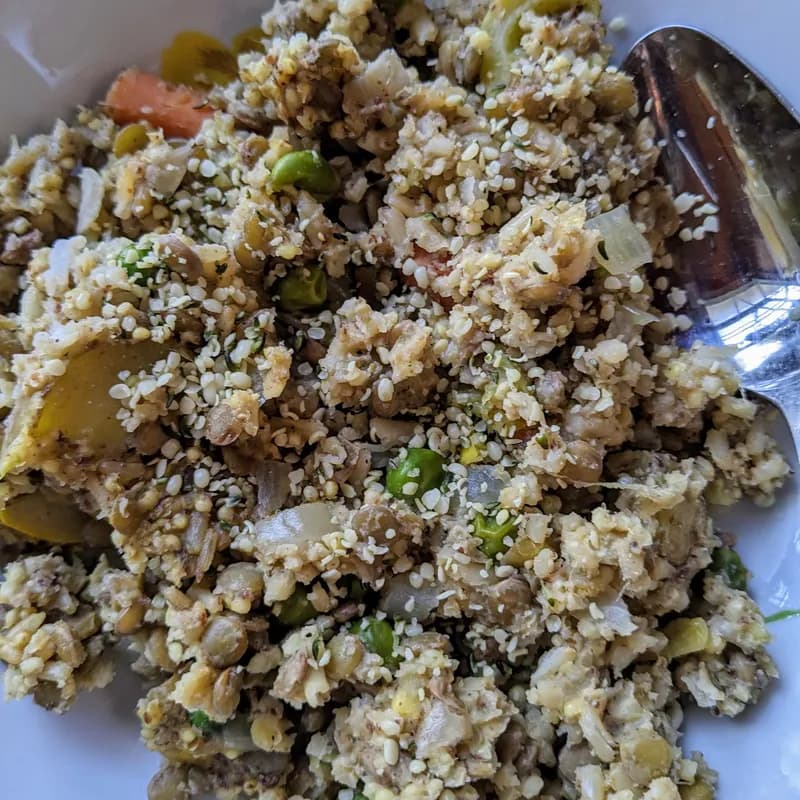 Flavorful Miso Lentil Veggie Bowl