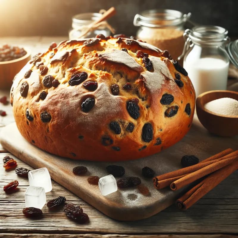 Dutch Oven Cinnamon-Raisin Bread