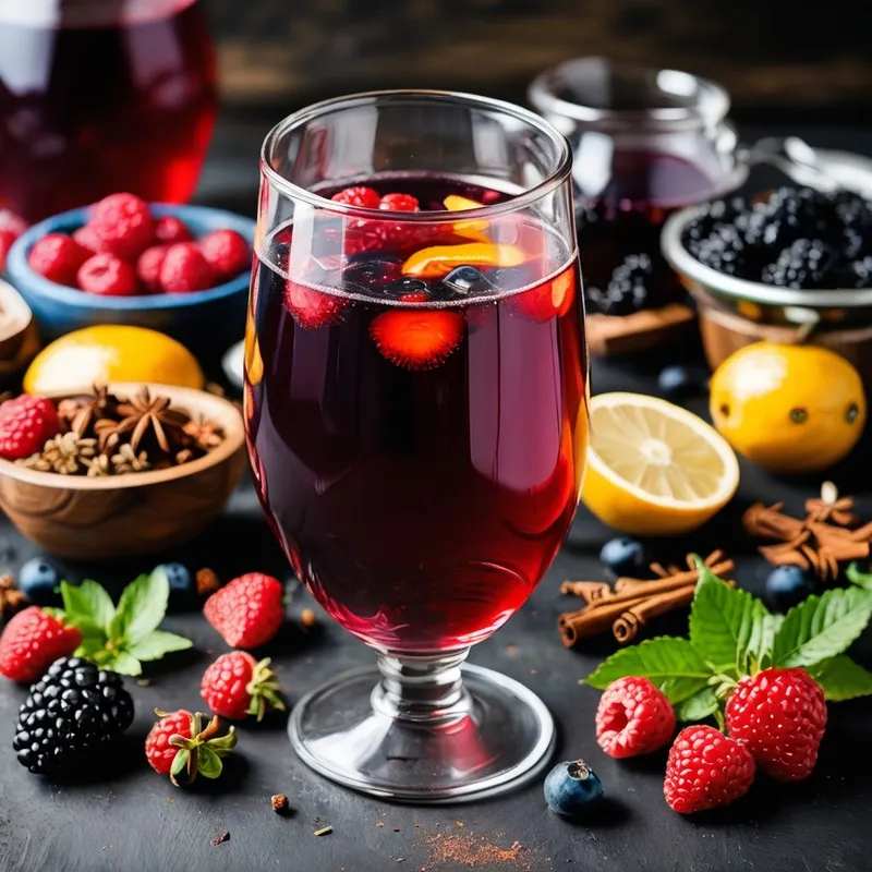 Spiced Mixed Berry Mead