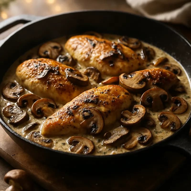 Savory Mushroom Chicken Skillet