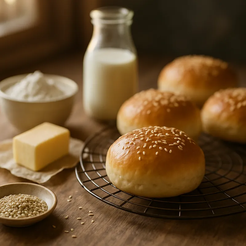 Quick Self-Rising Flour Hamburger Buns